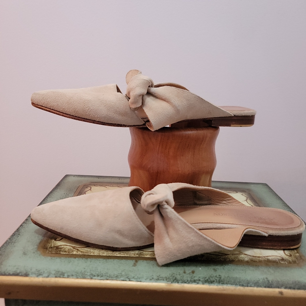 Ulla Johnson Suede Bow Flats Size 7 - Picture 3 of 9